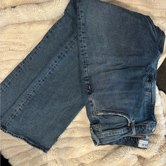 AGOLDE Riley High Rise Straight Crop Jeans - Blue - Picture 5 of 6